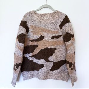Camo sweater size medium